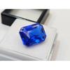 Certified Blue Sapphire Emerald Cut 10-11 Ct Flawless Loose Gemstone