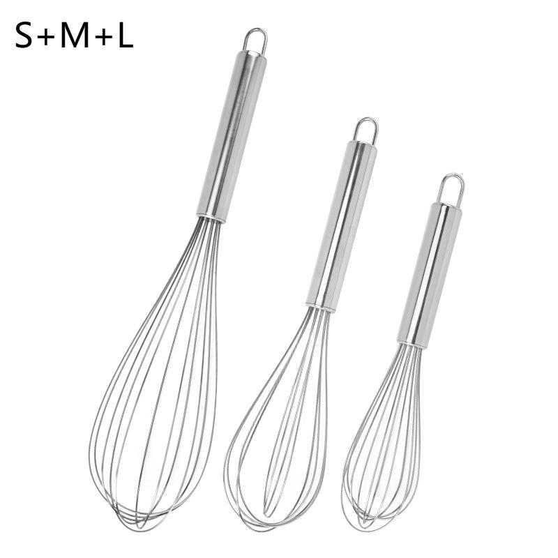 Stainless Steel Egg Beater, Kitchen Wire Ball Egg Beater, Milk Beater, Egg Mixer, Mixing Tool