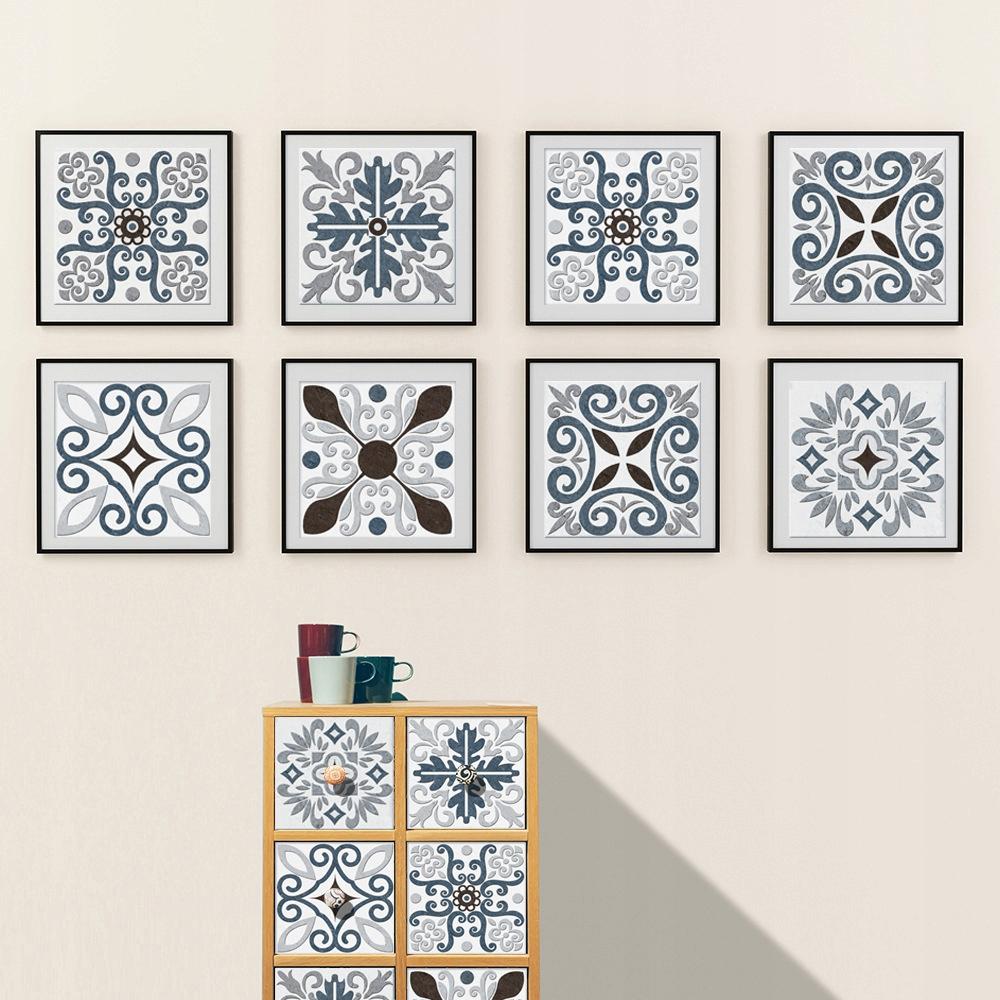 Self-adhesive PVC Patchwork Panel Tiles Set of 10 Wallpaper 20X20Cm Zm-06-030