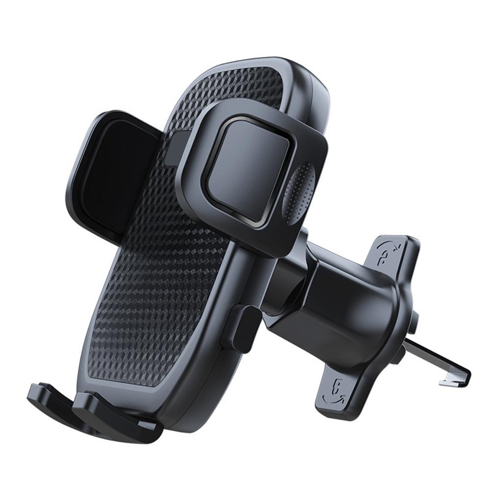 Stable  Car Phone Holder 360 Degree Rotating Air Outlet Gps Mount Stand Metal Hook Bracket A193+x158