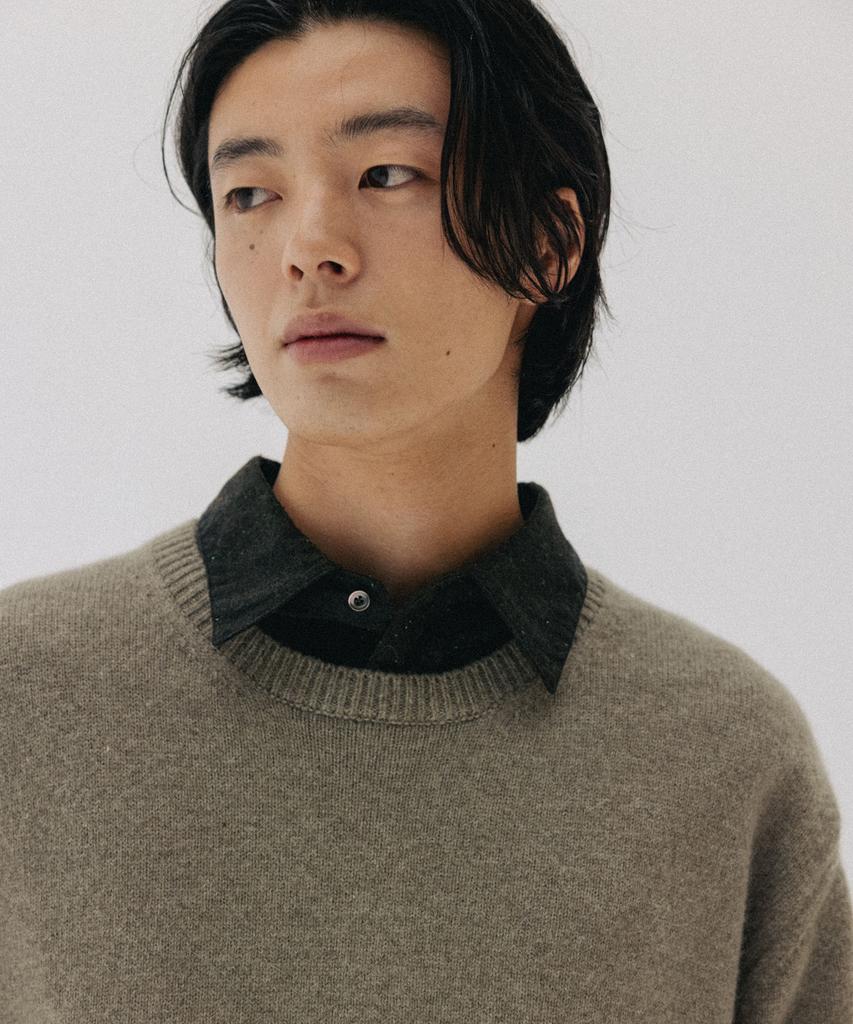 BLANKROOM Gentle Crewneck Sweater_Sage