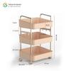 Mobile Multi-layer Snack and Storage Shelving Trolley for Living Room