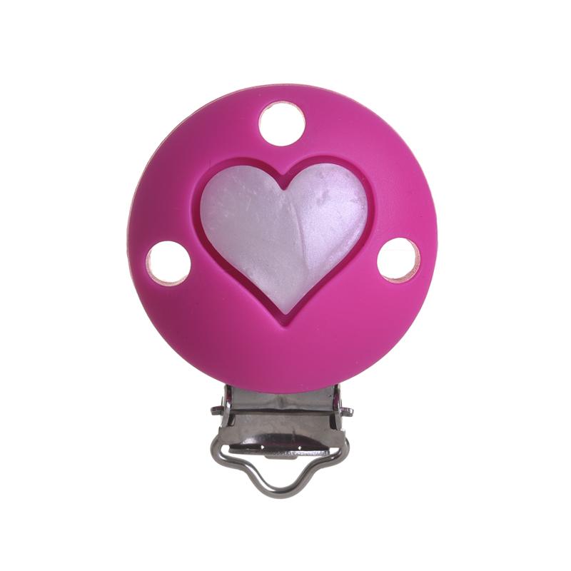 3Pcs Baby Pacifier Clip Soother Teether Round Shape Silicone Holder Nipple Clip DIY Baby Teething Chain Accessories BPA Free