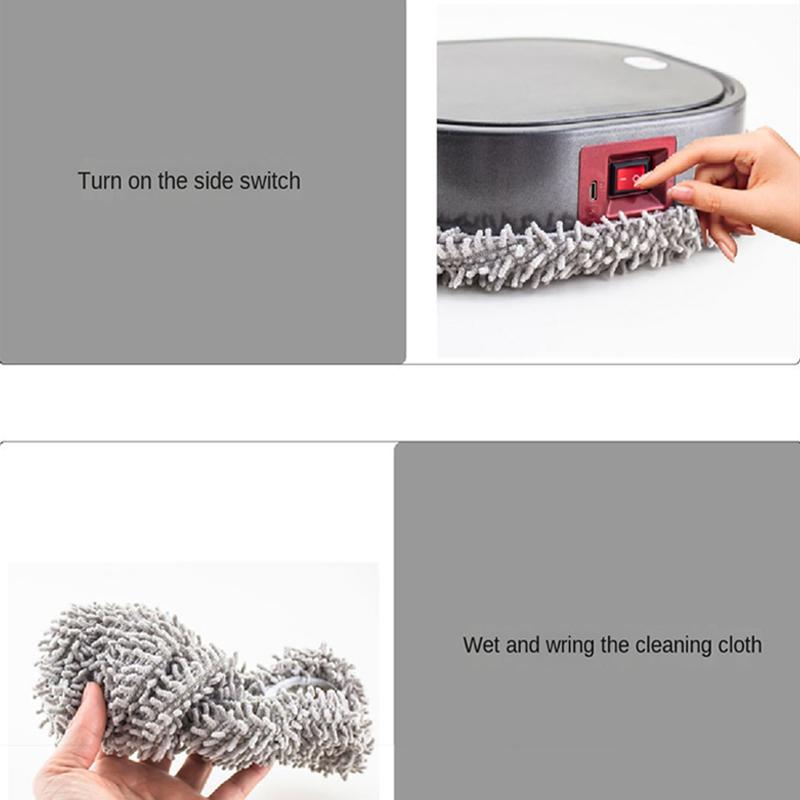 New intelligent floor mopping robot wet and dry rechargeable humidification spray floor cleaning and cleaning machine