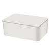 Wipes Contanier Waterproof White Wide Opening Lid Design Strong PP Tissue Paper Box for Office Bedroom Living Room