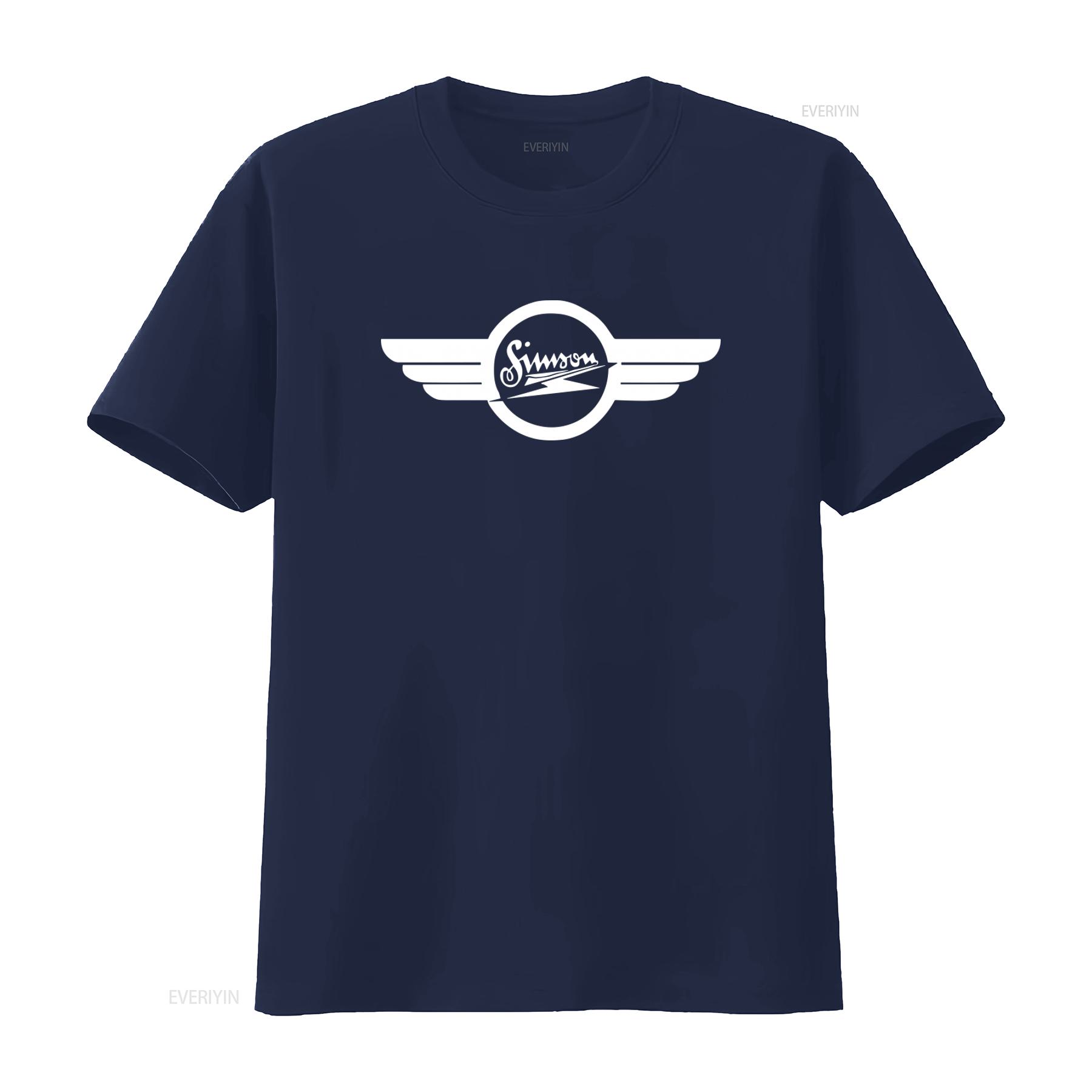 Herren Simson T-Shirt mit stilvollem geflügeltem Logo-Design Erhältlich bis 5XL vintage gewaschen leicht weich streetwear Bequem M