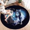 corpsebride Round Area Rug,Carpet Rug for Living Room Bedroom Sofa Playroom Decor,Non-slip Floor Mat