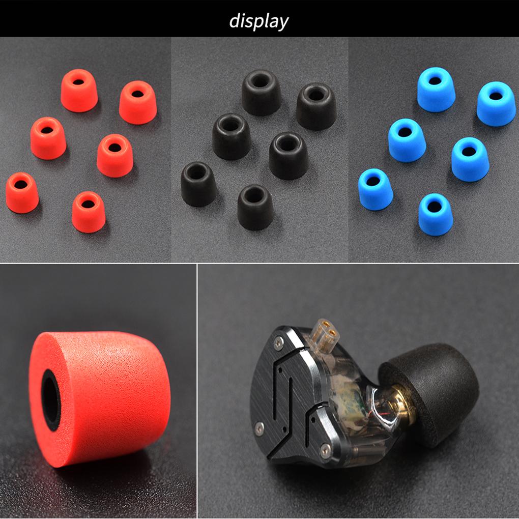3 Pairs KZ Earphone Ear Pads Headset Earbuds Portable Removable Eartips Soft Headphone Earplugs Spare Replacing