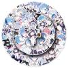 51 Cartoon Anime Creative Stickers: Personalized Waterproof Decals for Fridge, Guitar, Water Cup, Speaker Decor.