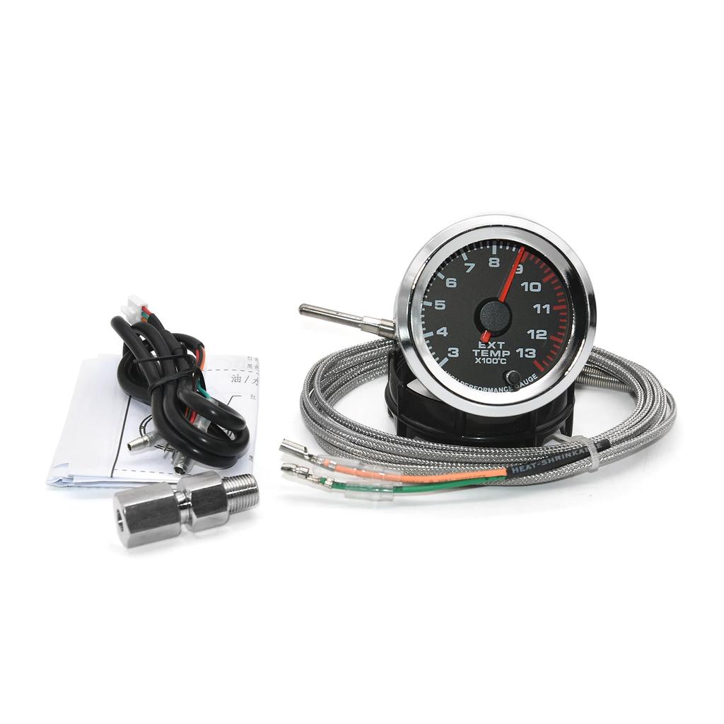 52mm Car Oil Press Meter RPM Boost Water Temp Oil Temp Air Fuel Ratio Voltage EXT Temp Meter 7 Color Backlight Gauge For 12V Car