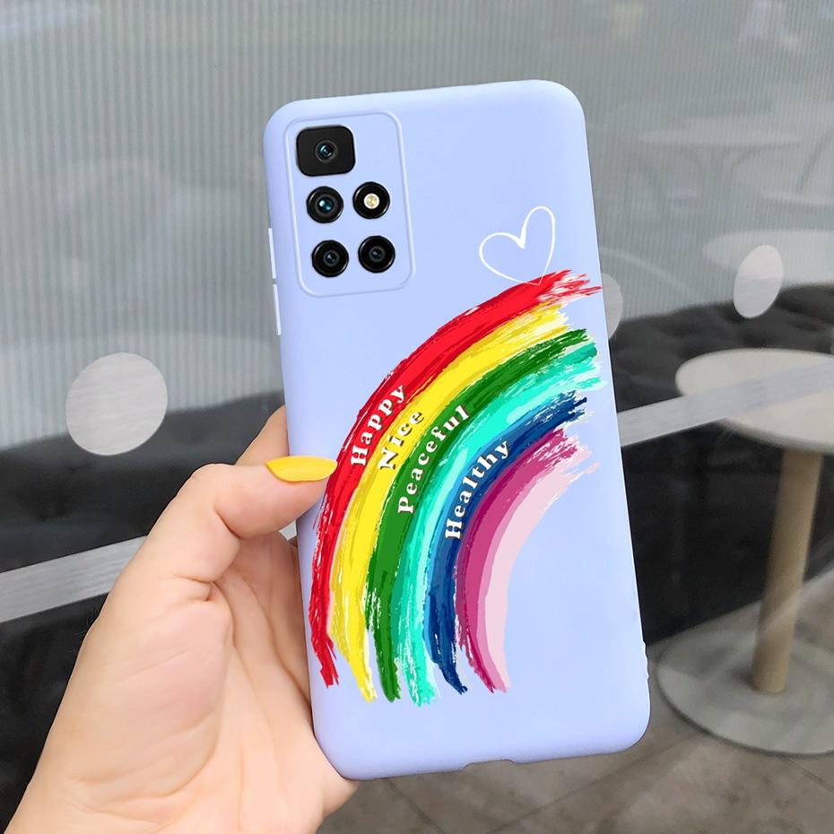 Case For Redmi 10 2022 Stylish Girl Flower Painted Cover For Xiaomi Redmi 10 Coque Fundas Redmi10 4G Soft Silicone Bumper