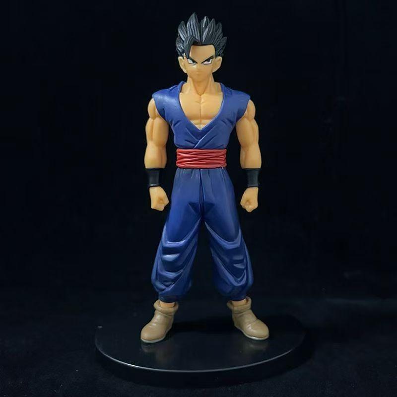 Anime Dragon Ball Z 18cm Figure Gohan Theatrical Version Super Saiyan Action Model Standing Posture Scene Collectible Kid Gifts