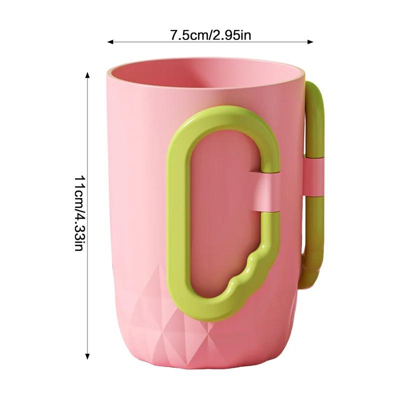 Cute Solid Color Ceramic Toothbrush Cup, Nordic Minimalist Bathroom Tumbler for Home Dorm Kids