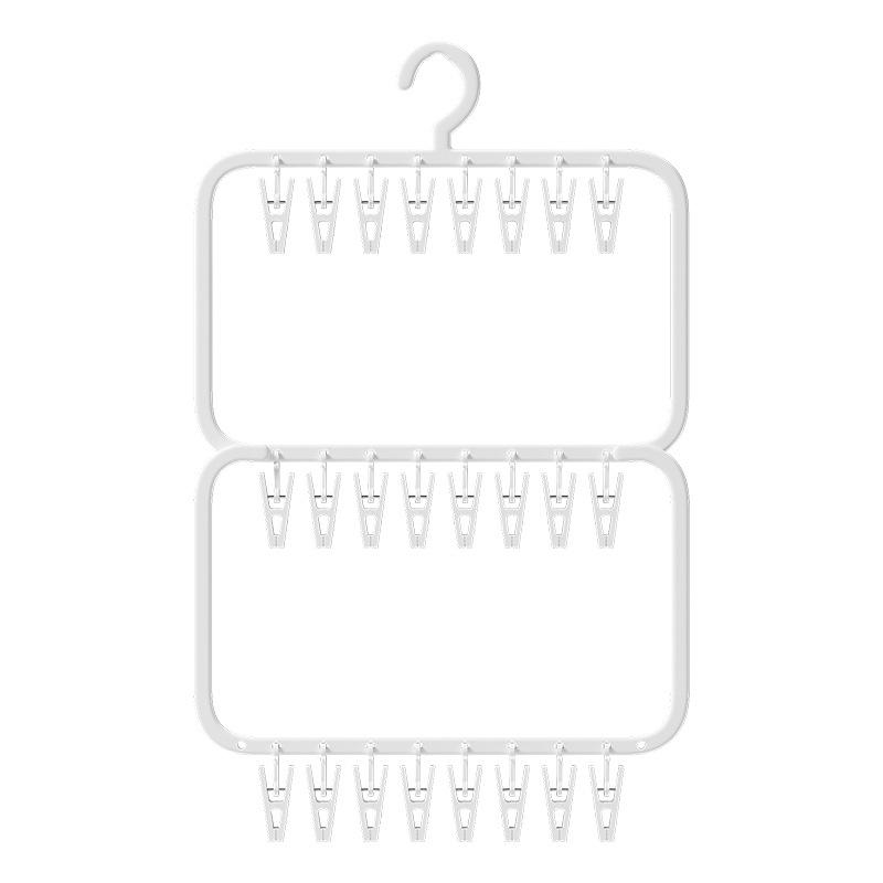 Baby Hangers Plastic No Trace Storage Sock Clips Windproof Drying Clothes Hanger for Infant Wardrobe