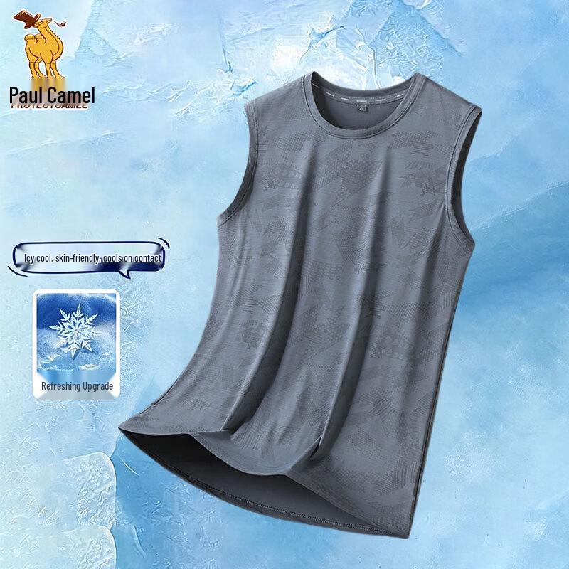Paul Camel Men s Ice-Feel Quick-Dry Sleeveless Tank Top 4XL