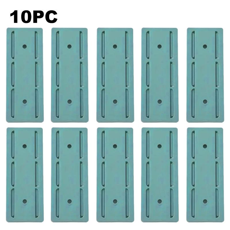 1-11pc Self-Adhesive Socket Fixer Hanging Power Strip Holder Wall Holder Cable Fixator Removable Office Household Organizer
