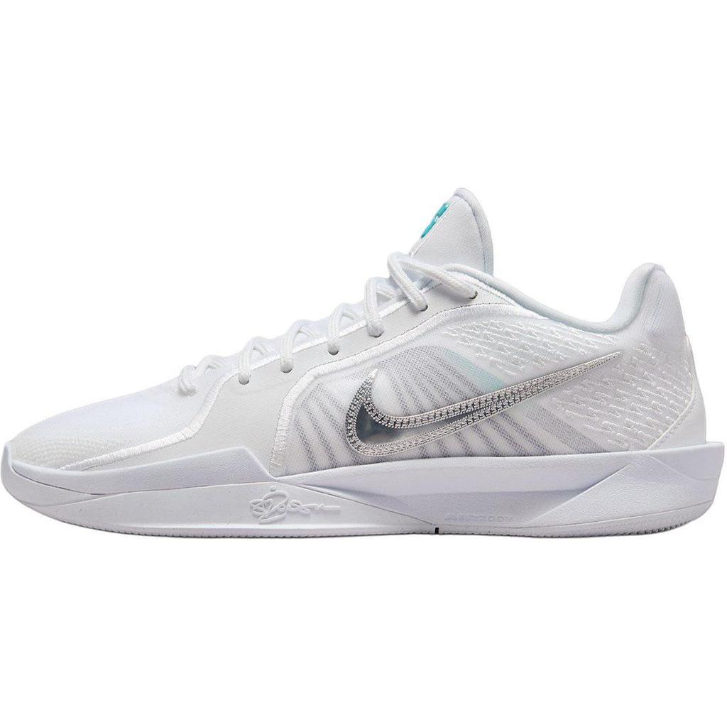 Nike Sabrina 2 Anti Slip Wear Resistant Low Top Children's Basketball Shoes White Sneakers FQ7376-100