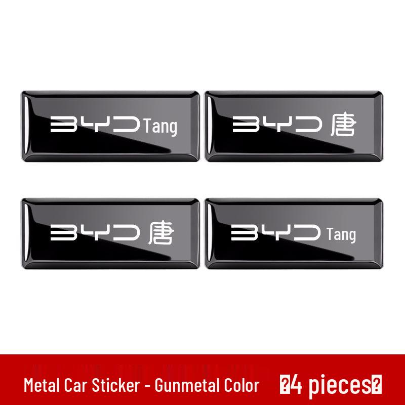 Decorative Metal Emblem Sticker for BYD Tang EV/PRO/PLUS/L Cars - Modified Door Handle Design