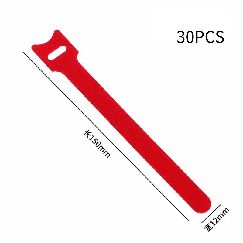 30/50/100Pcs Velcro , Power Cable And Data Cable Organizer, Reusable Binding Straps