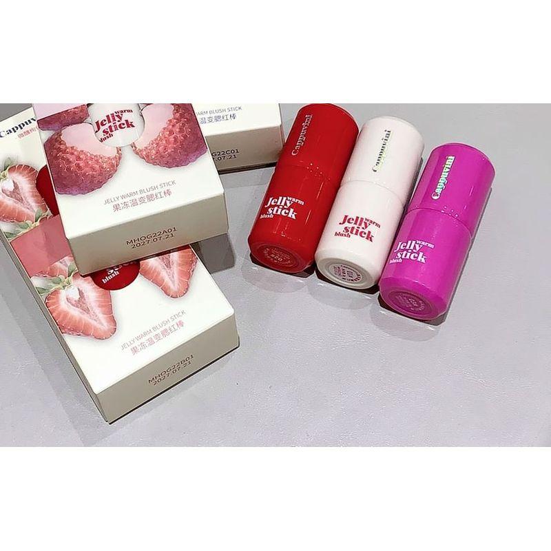 Cappuvini - Jelly Color-Changing Blush Stick - 3 Colors