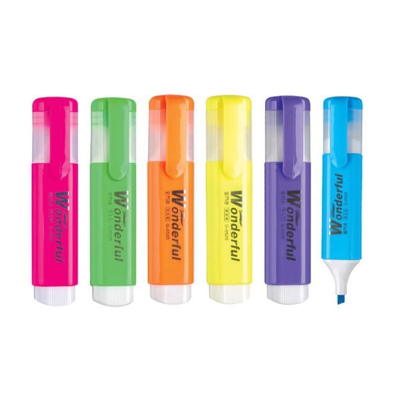 Fluoreszierender Textmarker mit dicker Spitze und großem Fassungsvermögen für Schülerhefte