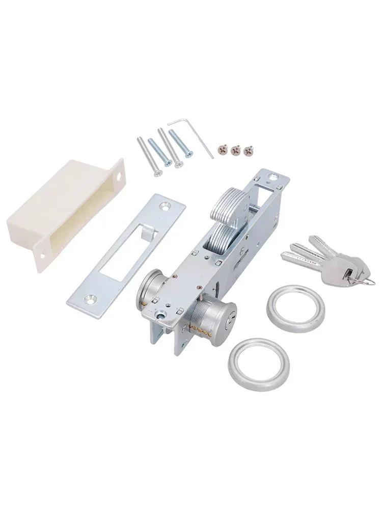 Commercial Spaces Extended Door Lock Storefront Security 176*25*39mm Compatible With 50-55mm Doors Heavy Duty Lock