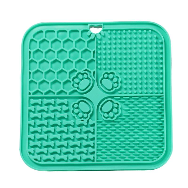 

11 Colors Pet Slow Feeding Mat With Spatula Silicone Suction Cup Dog Cat Licking Mat Increase Eating Fun Slow Feeding 2026 небесно-голубой