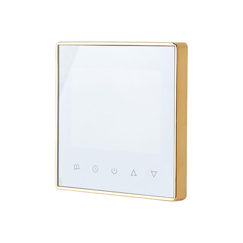 Smart Thermostat Multifunction Programmable Thermostat for Air Conditioner Water Heating Underfloor Heating AC220V Gold