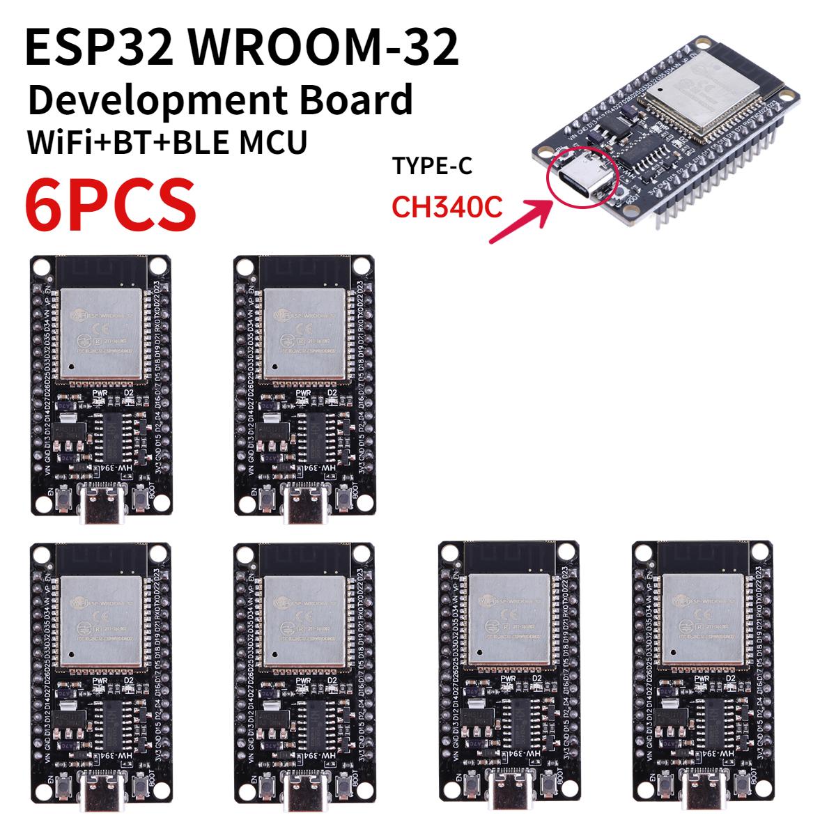 

Плата розробки ESP32 -32 ТИП-C CH340C/ USB CP2102 WiFi+Bluetooth Наднизьке енергоспоживання Двоядерний Бездротовий Модуль
