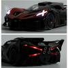 Auto giocattolo in lega Bugatti Bolide in scala 1/24, suono e luce, collezione Pull Back, 4 porte aperte, veicoli giocattolo per bambini, regalo