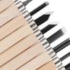 12PCS Steel Wood Carving Tool Set Professional Carving Chisels Sculpture Knife  Sculpting