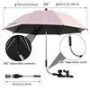 Universal Sun Umbrella for Baby Stroller UV Protection Pram Umbrella 360° Adjustable Rainproof and Windproof Sunshade Parasol