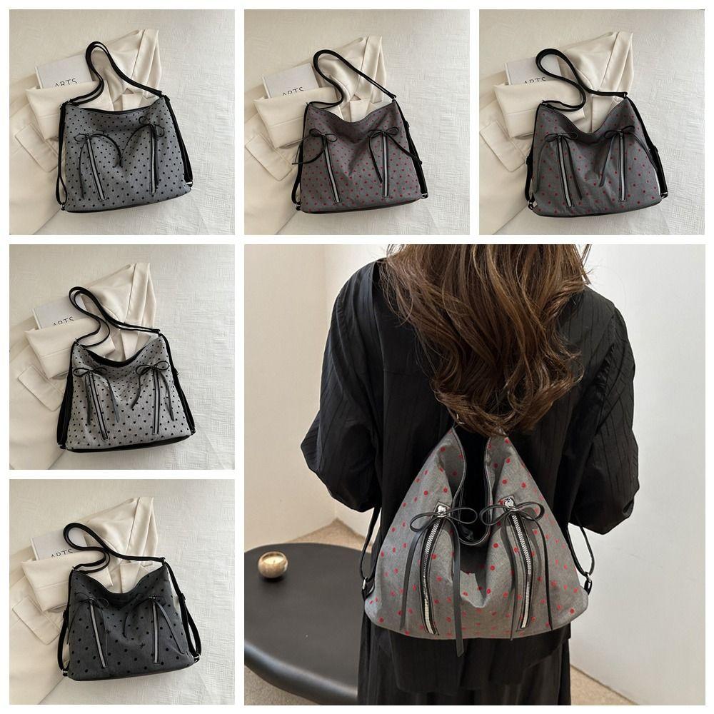 

Сумка на плечо Wave Point с регулируемым ремешком, корейский стиль, рюкзак в горошек для активного отдыха