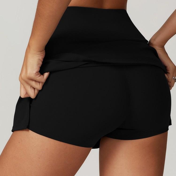 Slim Fit Quick-Dry Tennis & Running Mini Skirt with Anti-Exposure Design