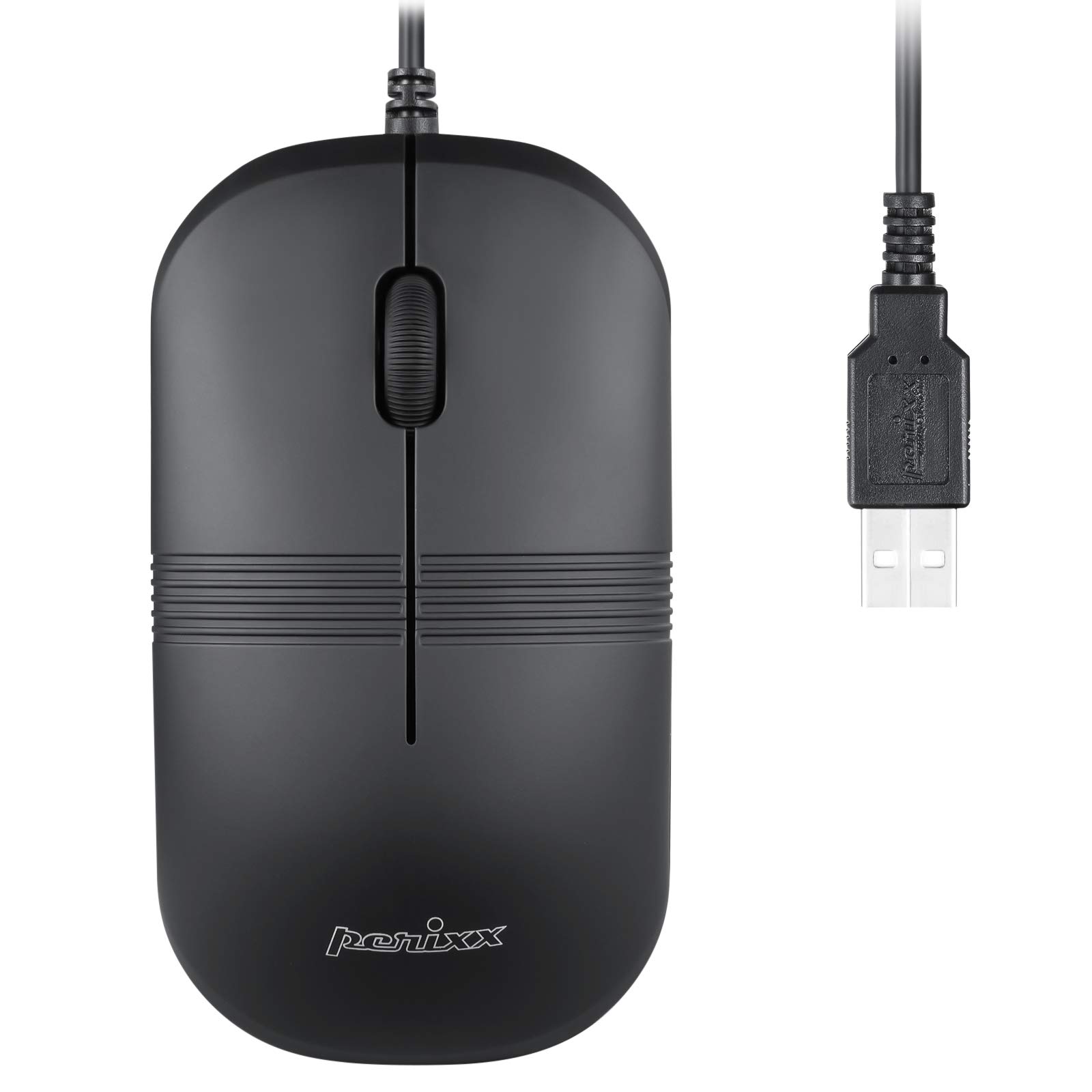 

Perix Mouse Wired Optical Sensor Cable Black PERIMICE-503B Waterproof/Dustproof 1.8m чорний