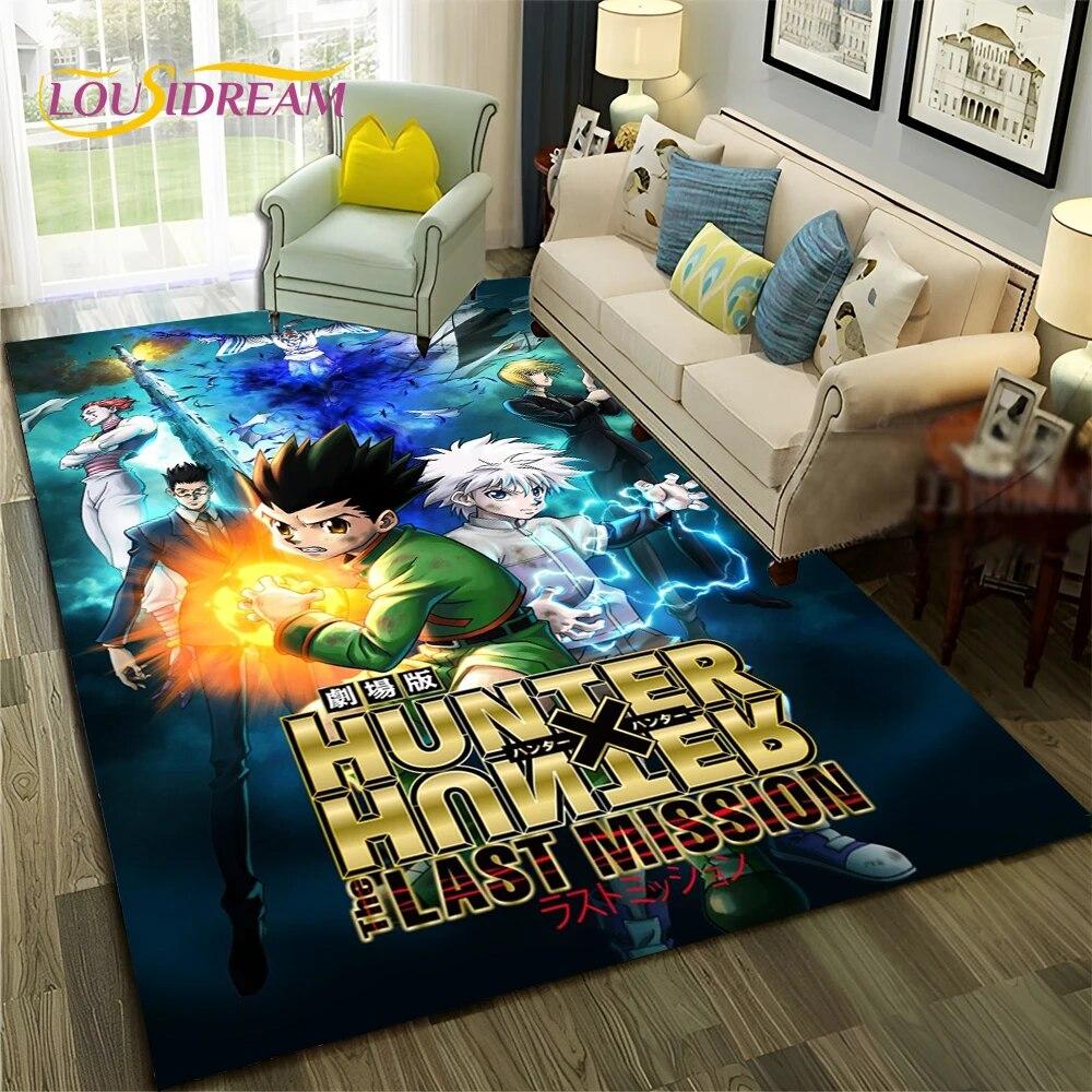 

Аніме Мультфільм HxH Hunter×Hunter HD Килимок для дому Вітальня Спальня Диван Придверний килимок Декор, дитячий килимок Нековзкий килимок 40x60cm