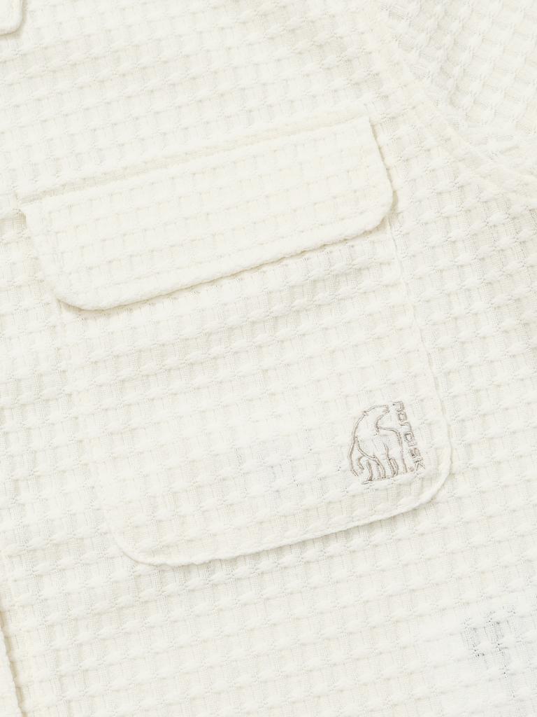 NORDISK Waffle Crochet Short Sleeve Shirt - W_Off White