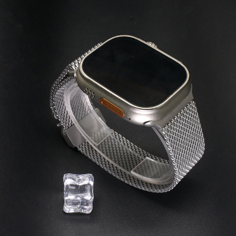 Milanese Band voor Apple Watch Ultra3 Band 49mm 46mm 45mm 44mm Mannen Metalen Armband voor Iwatch 11 10 9 8 7 6 5 4 SE3 Correa Luxe