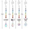 Exquisite Butterfly Prism Pendant Unique Window Hanging Suncatchers Crystal Wind Chime  Balcony