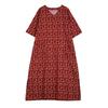 2025 Literary Retro Vacation Style Travel Dress Plus Covering Flesh Skinny V-Neck Long Dresses