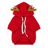 With Pockets Pet Elk Cosplay Costume Thickened Fleece Lining Cat Christmas Costume  for Dog Cat
