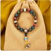 Ash-glazed Glass Bracelet, Same Style As On Xiaohongshu, Gold-leaf Multi-treasure Gold-swallowing Beast Bracelet, Perfect with Gold-leaf