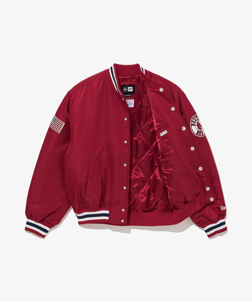 New Era Mlb Boston Red Sox Authentic Stadium Jacket Red