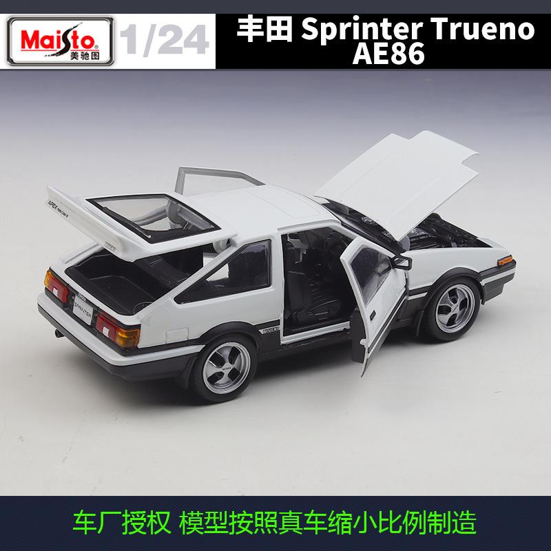 HAX1 Maisto 1:24 Toyota Sprinter Trueno Ae86 Ae 86 Simulation Alloy Car Model Static Finished Toy Gift Display Piece
