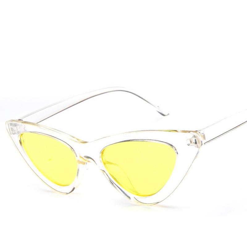 Stylishy Cat-Eye Sunglasses Women Classic Personalized Sunshade Classic Style Stylish Black Red Small Frame Triangle Female Gafas De Sol