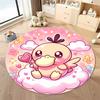 Various Styles and Sizes Pokemon Psyduck Cartoon Round Carpet Bedroom Living Room Sofa Study Desk Seat Mat Kids Room Decor Rug