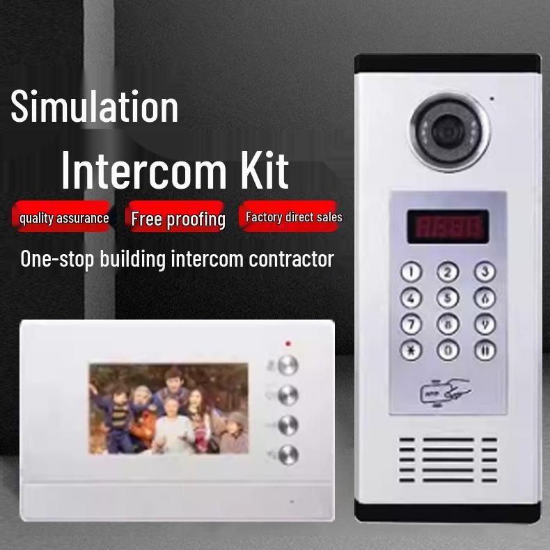 Smart HD Visual Intercom System with Remote Unlocking for Building Access Control