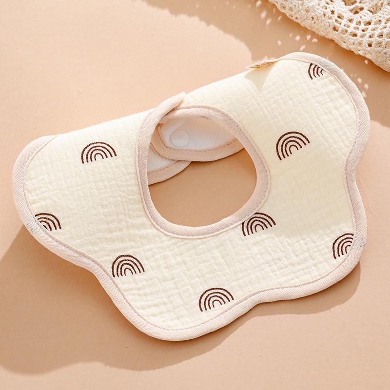 Pure Cotton Waterproof Baby Bibs for Boys - Newborn Feeding Drool Bibs