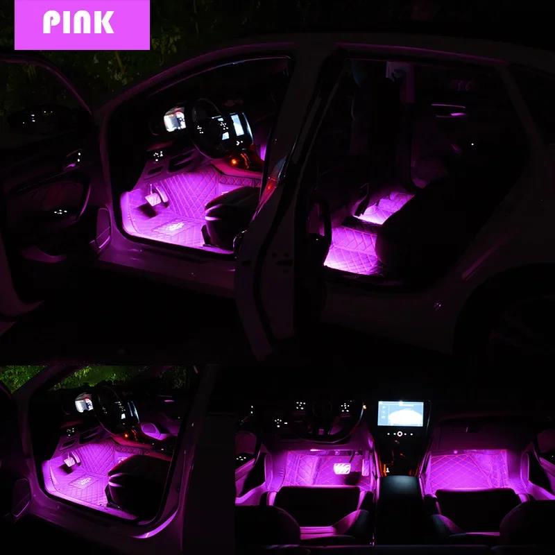 NEW LED Car Foot Light Ambient Light With USB Automotive Interior 12V Auto Interior Decorative Atmosphere Light Auto Accessorie