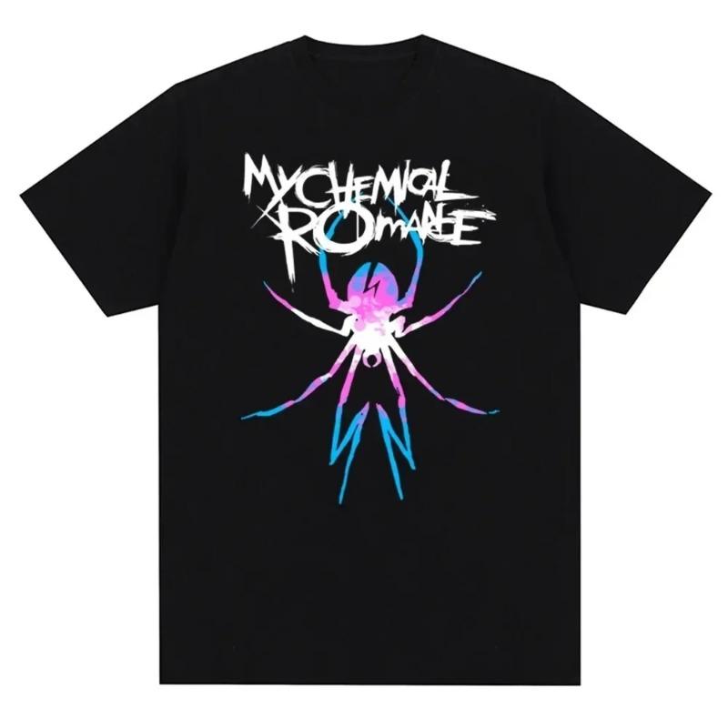 My Chemical Romance Mcr Band Uomo Donna T-shirt in cotone T-shirt stampata T-shirt casual a maniche corte Streetwear Trend Tee Tops